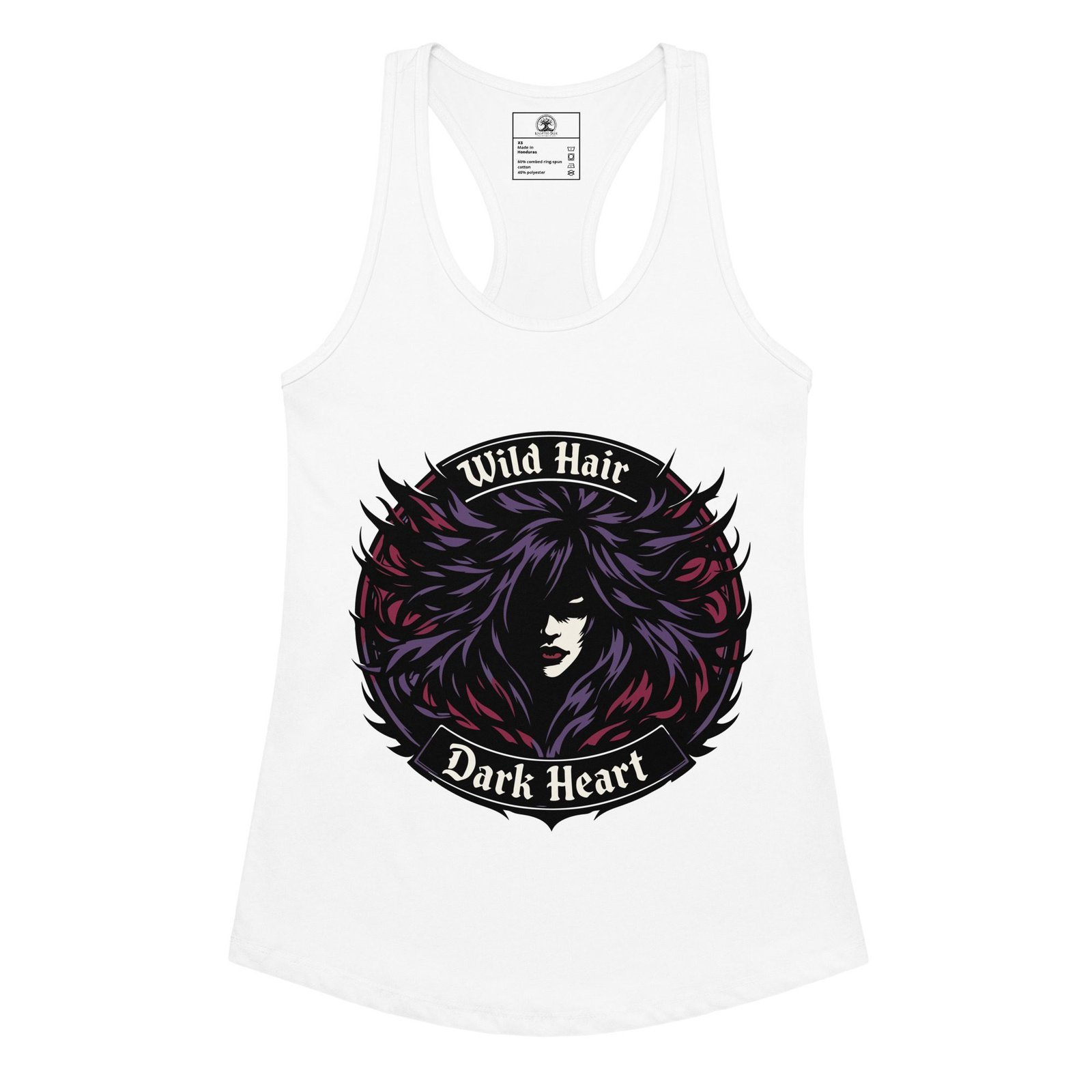 Women’s Dark Art Tank Top | Wild Hair, Dark Heart | Knotted Tree Studios - Image 3