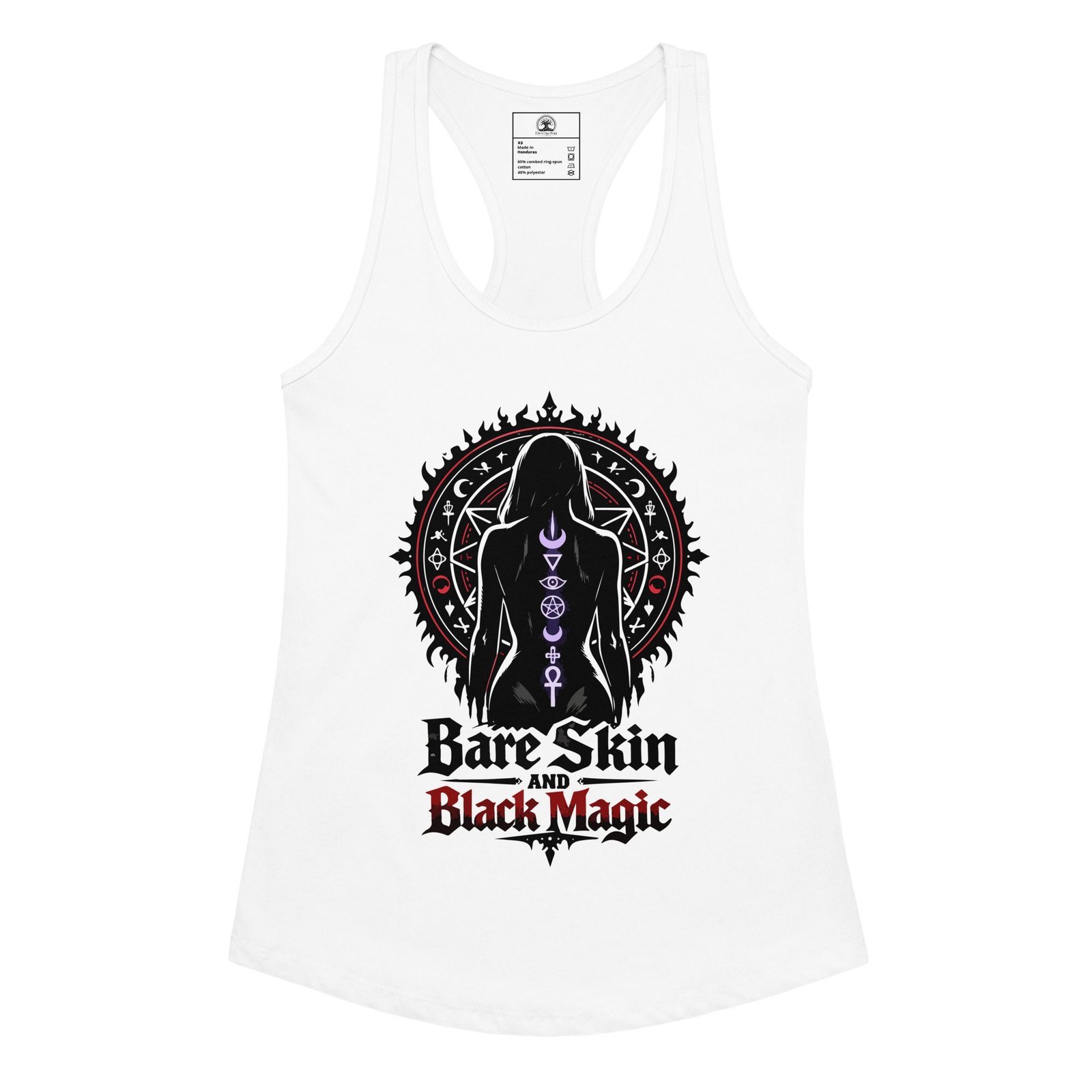Women’s Dark Art Tank Top | Bare Skin & Black Magic | Knotted Tree Studios - Image 3