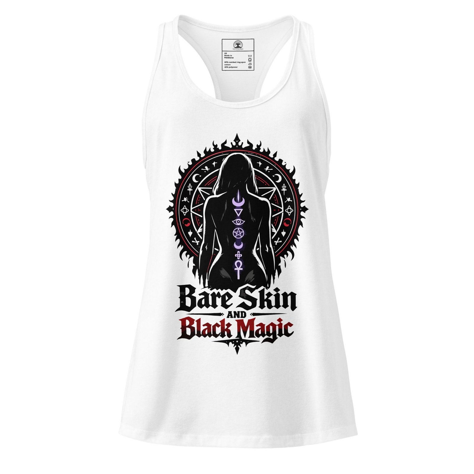 Women’s Dark Art Tank Top | Bare Skin & Black Magic | Knotted Tree Studios