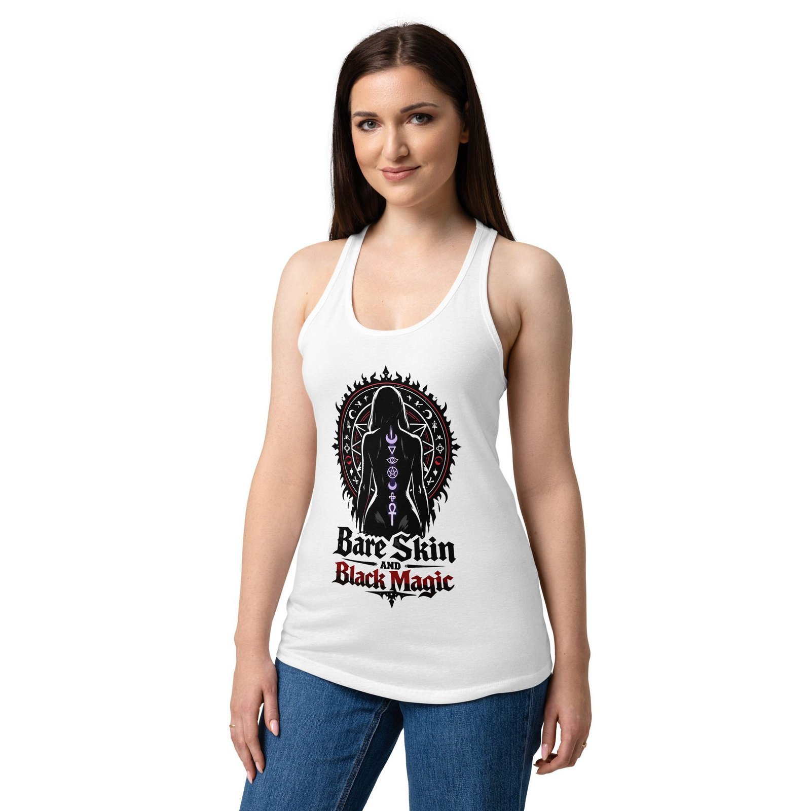 Women’s Dark Art Tank Top | Bare Skin & Black Magic | Knotted Tree Studios - Image 4