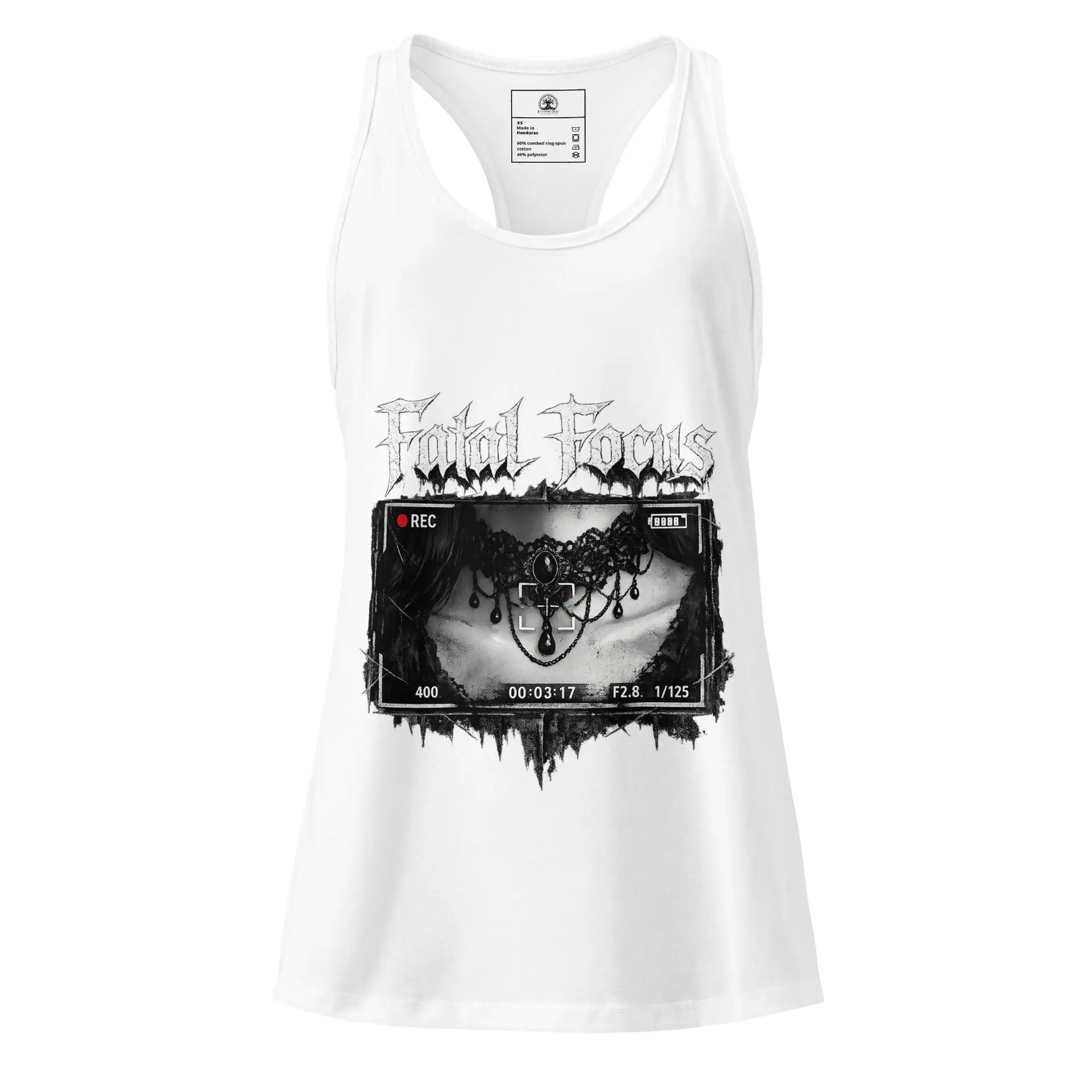 Women’s Dark Art Tank Top | Fatal Focus | Knotted Tree Studios - Image 2