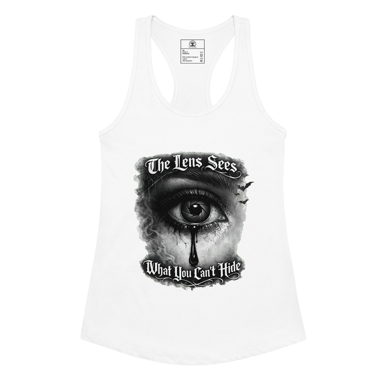 Women’s Dark Art Tank Top | The Lens Sees | Knotted Tree Studios - Image 4