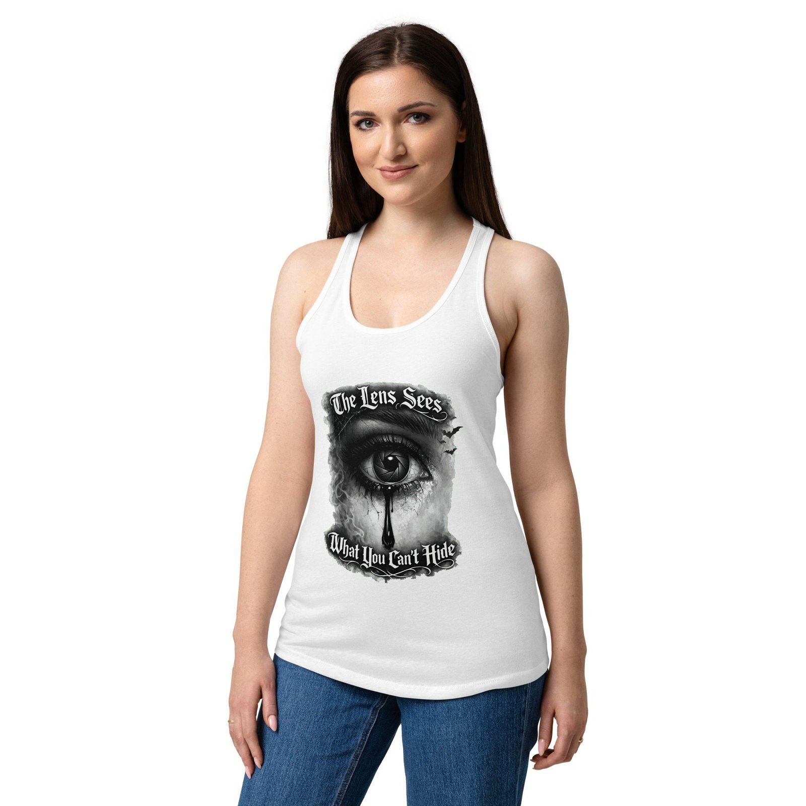 Women’s Dark Art Tank Top | The Lens Sees | Knotted Tree Studios - Image 6
