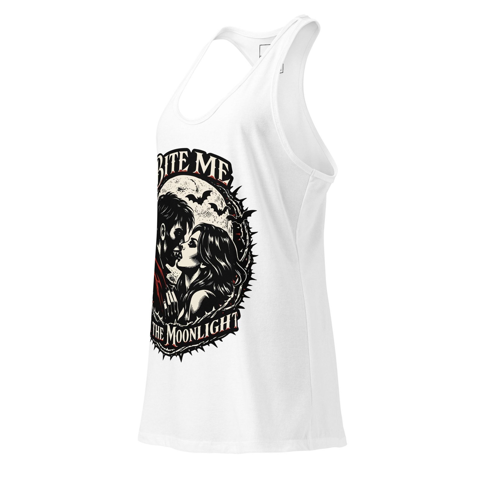 Women’s Dark Art Tank Top | Bite Me In The Moonlight | Knotted Tree Studios - Image 4