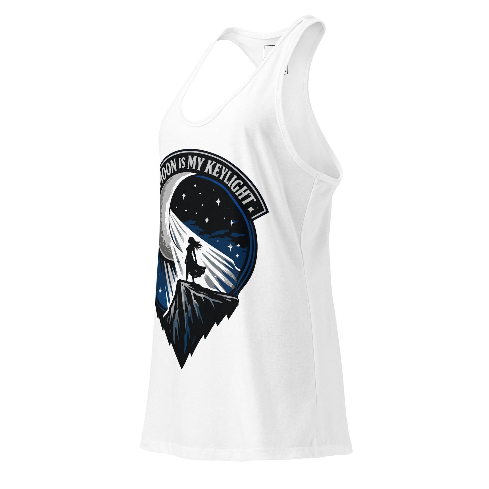 Women’s Dark Art Tank Top | The Moon Is My Keylight | Knotted Tree Studios - Image 2